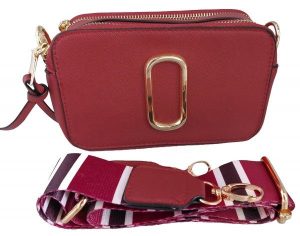 PU Bag Large Shoulder Strap 18.5x12x7cm Red