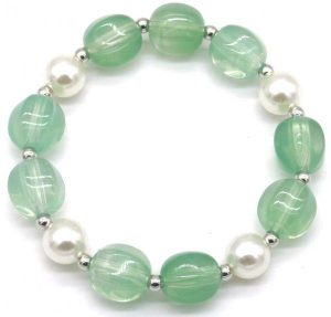 Bracelet Pearls Green