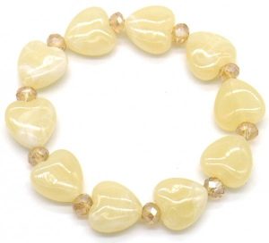 Bracelet Hearts Beige
