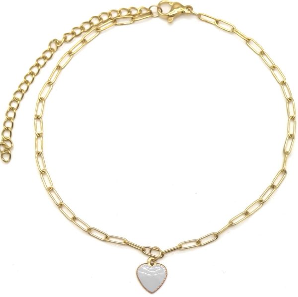 Steel Anklet Heart