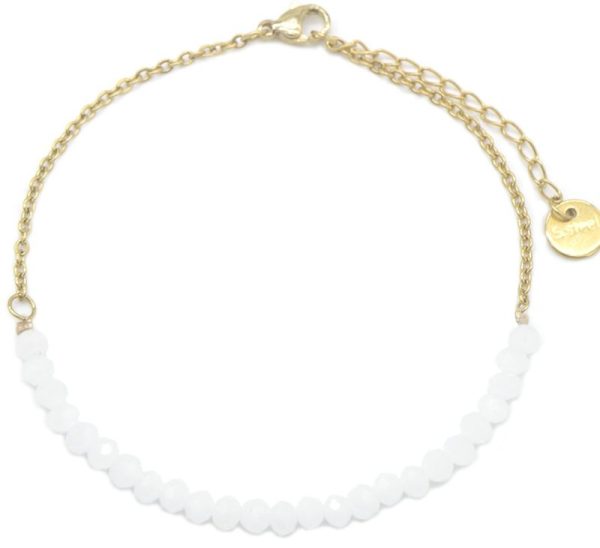 Steel Anklet Glassbeads