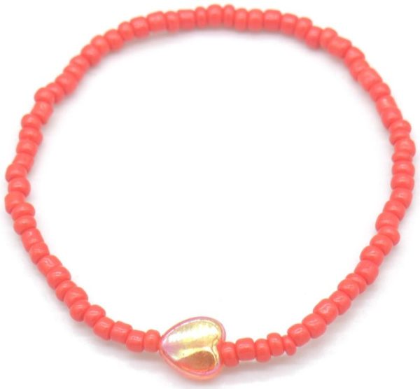 Anklet heart Red For Kids
