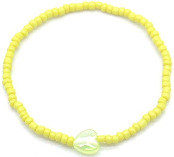 Anklet Heart Yellow For Kids