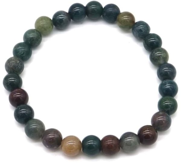 Stone Bracelet 8mm - Indian Agate - 21cm