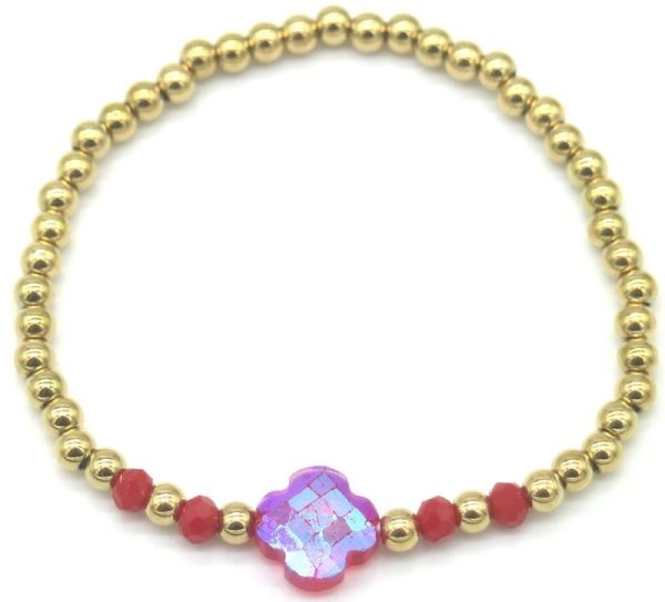 Steel Bracelet Clover
