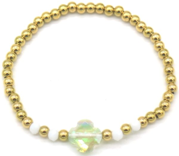 Steel Bracelet Clover