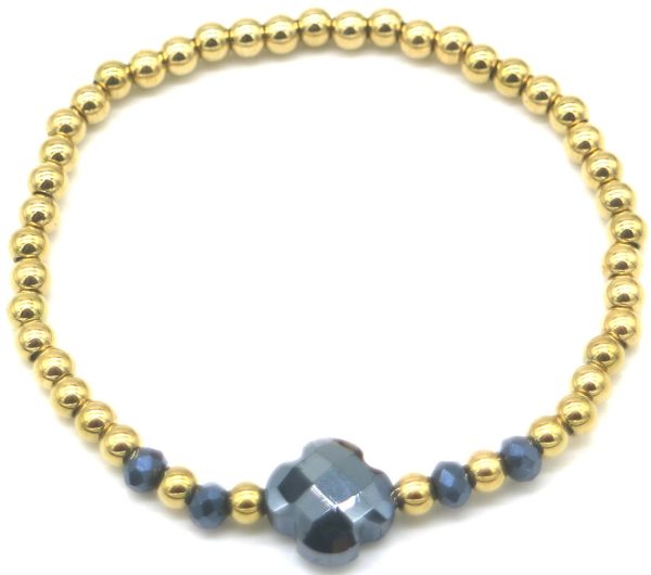 Steel Bracelet Clover