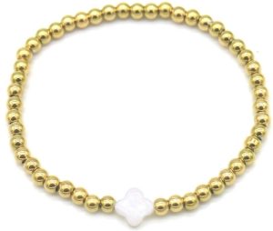 Steel Bracelet Clover