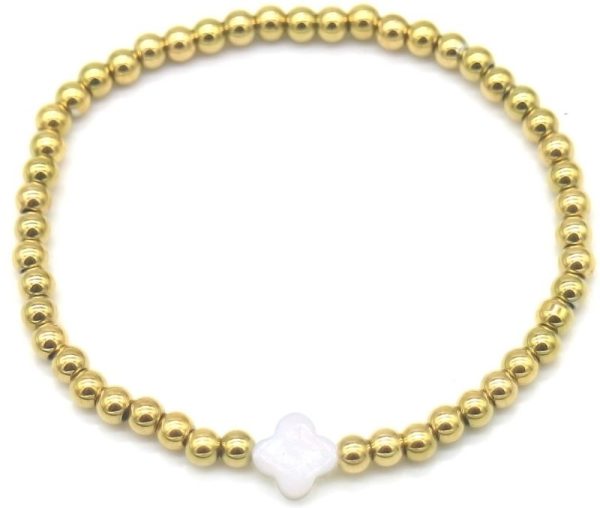 Steel Bracelet Clover