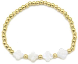 Steel Bracelet Clovers