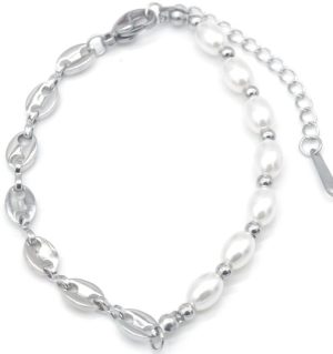 Steel Bracelet Pearls