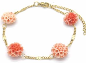 Steel Bracelet Flowers