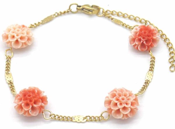 Steel Bracelet Flowers