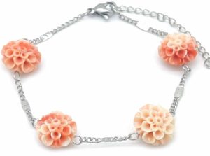 Steel Bracelet Flowers