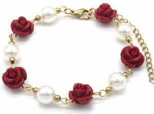 Steel Bracelet Flowers
