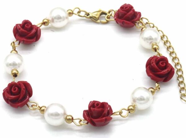 Steel Bracelet Flowers