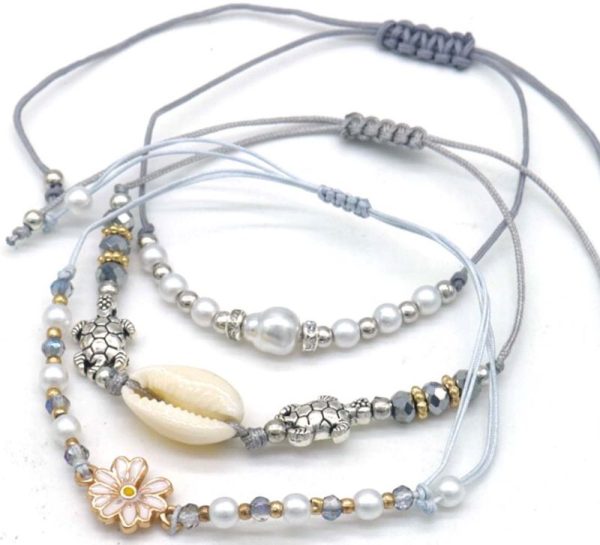 Bracelet Set 3pcs Grey