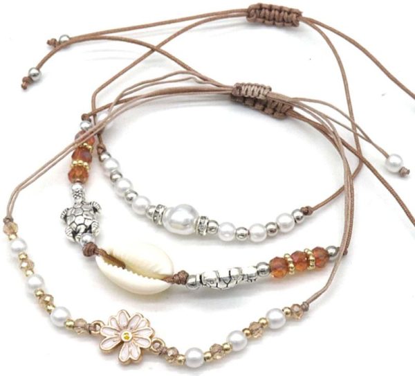 Bracelet Set 3pcs Brown