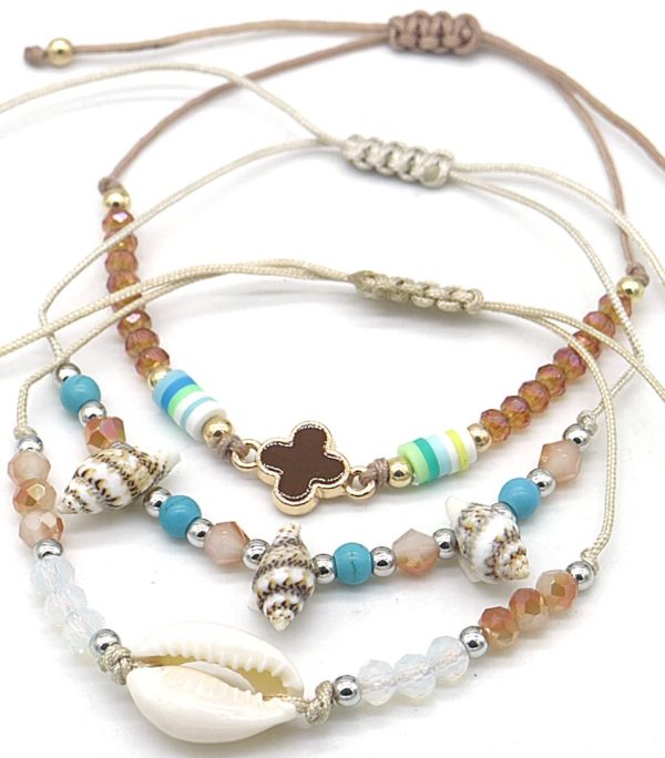 Bracelet Set 3pcs Brown
