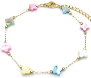Steel Bracelet Clovers Multi