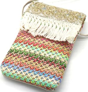 PU Cross Body Bag 18.5x12cm Multi