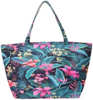 Beach Bag Flowers 55x35x20cm
