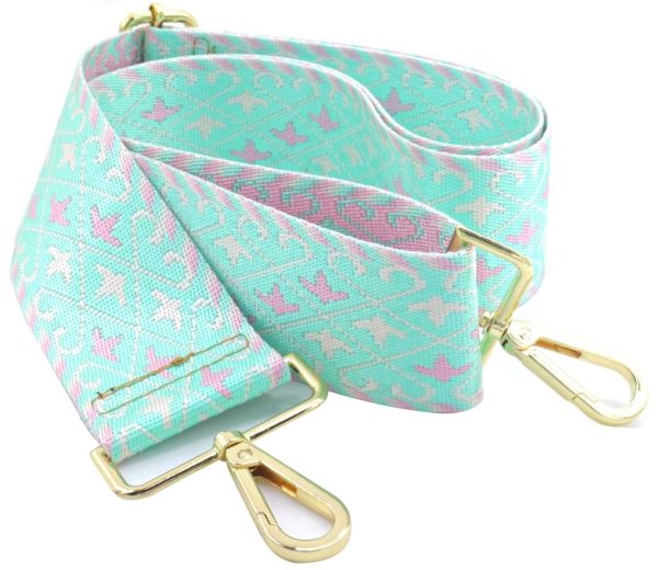 Bag Strap Stars 5cm Blue