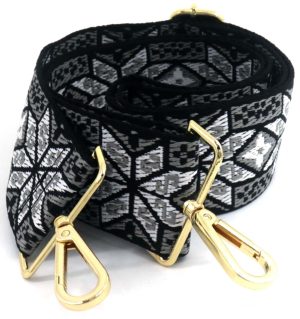 Bag Strap 5cm Black-Grey