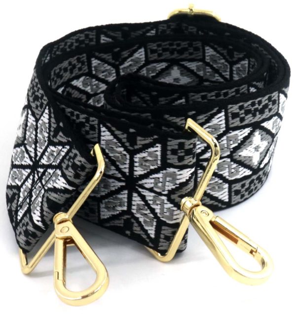 Bag Strap 5cm Black-Grey