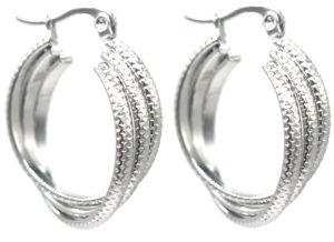 Steel Earrings 2.5cm