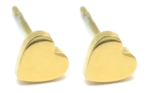 Studs 6mm Heart