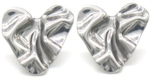 Steel Earring 2.5cm Heart
