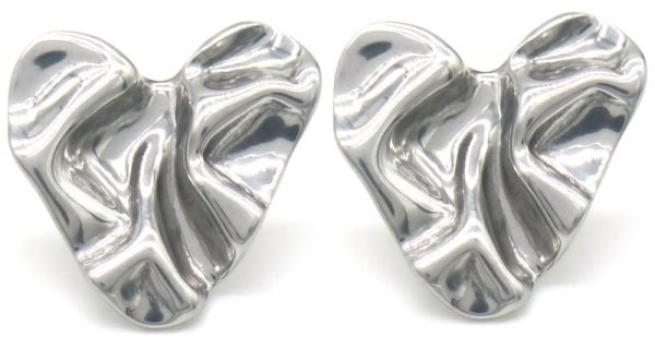 Steel Earring 2.5cm Heart