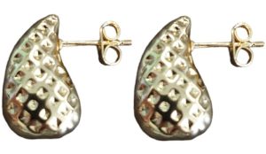 Steel Drop Earrings 2cm
