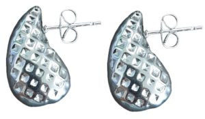 Steel Drop Earrings 2cm