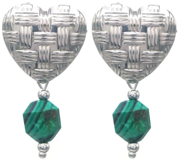 Steel Earrings 4cm Heart