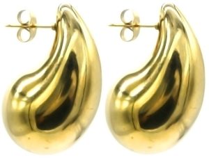 Steel Earrings Waterdrop 3cm