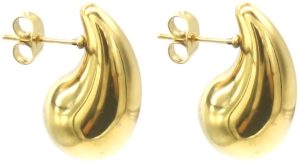 Steel Earrings Waterdrop 2cm