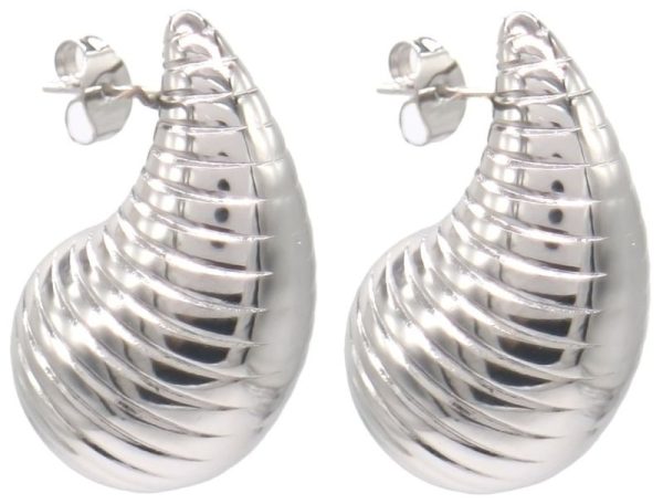 Steel Earrings 3.2cm Drop