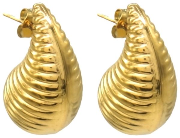 Steel Earrings 3.2cm Drop