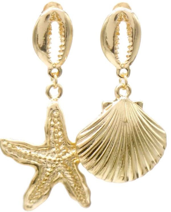 Earrings Shells 4cm