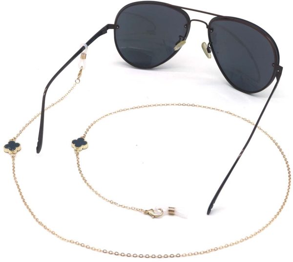 Sunglasses Chain Clovers Black