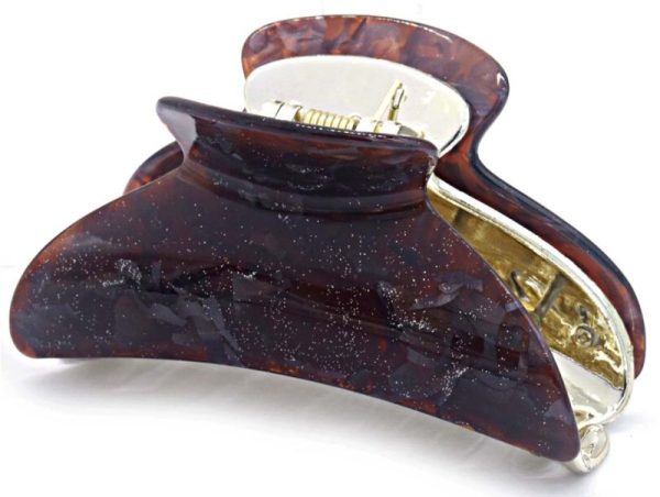 Hair Claw 8.5cm Brown