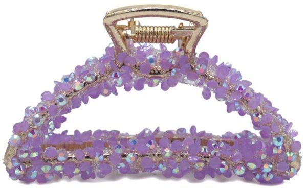Hair Claw 8cm Purple