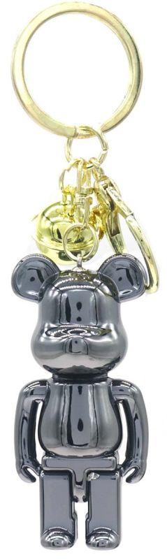 Keychain Bear 6.5cm Grey