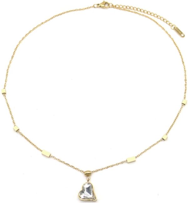 Steel Necklace Heart