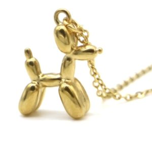Steel Necklace Dog