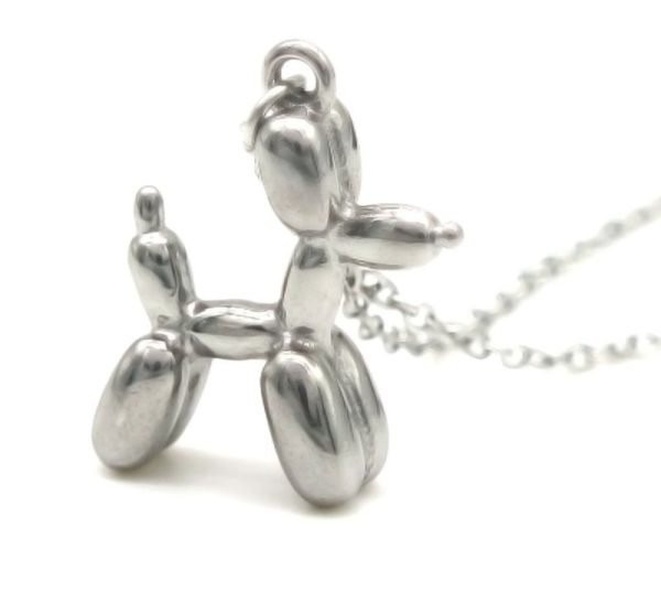 Steel Necklace Dog
