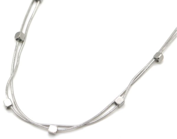 Steel Necklace Layered