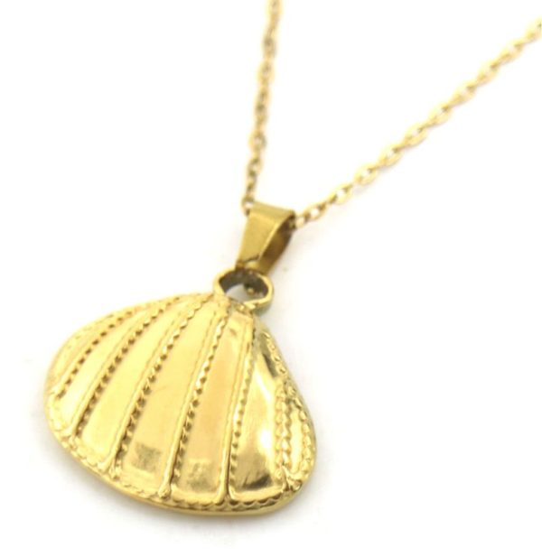 Steel Necklace 1.5cm Shell
